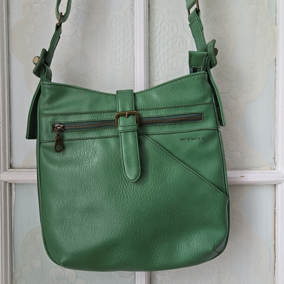 Matt & Nat Green Crossbody Bag Adjustable Strap - Picture 3 of 7